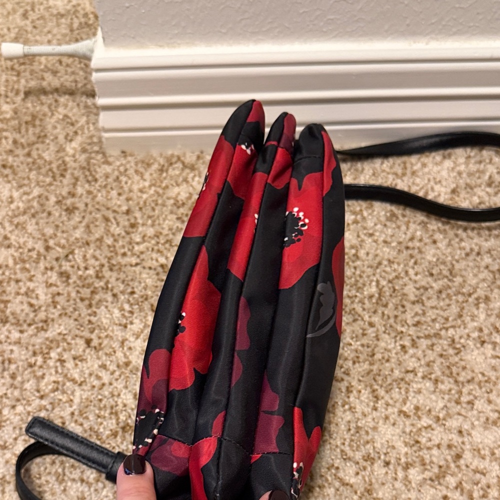 Kate Spade Black and Red Poppy Crossbody Bag - Picture 4 of 4